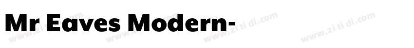 Mr Eaves Modern字体转换
